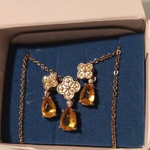 Chic Teardrop Pendant Necklace Gift Set